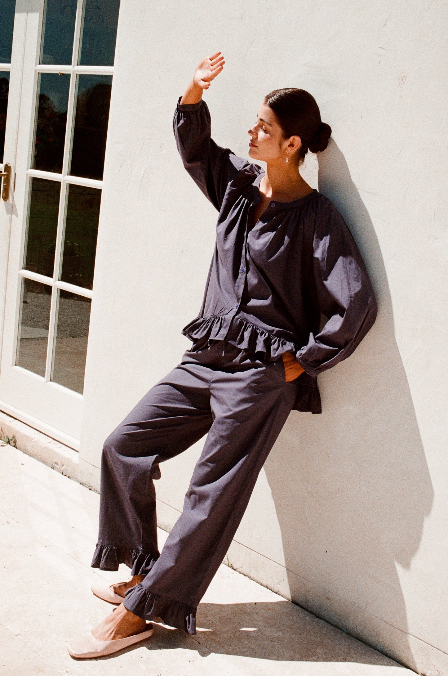 Sophie Sleep Set - Long - Cotton Modal - Midnight