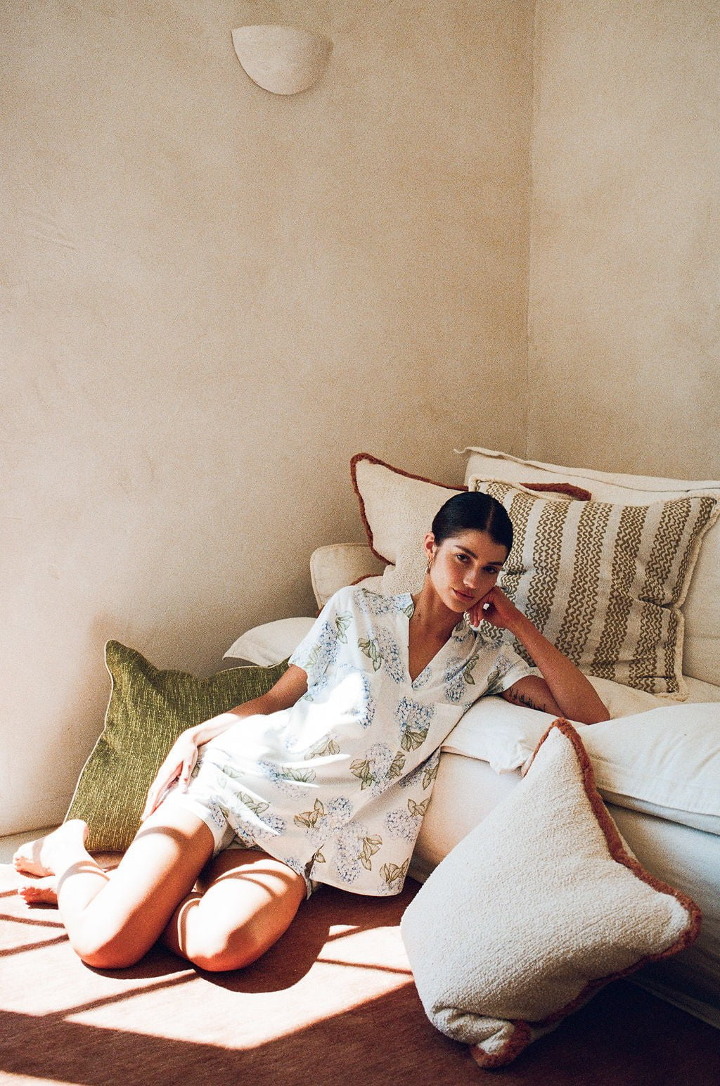 Maggie Pajama Set - Hydrangea Blue