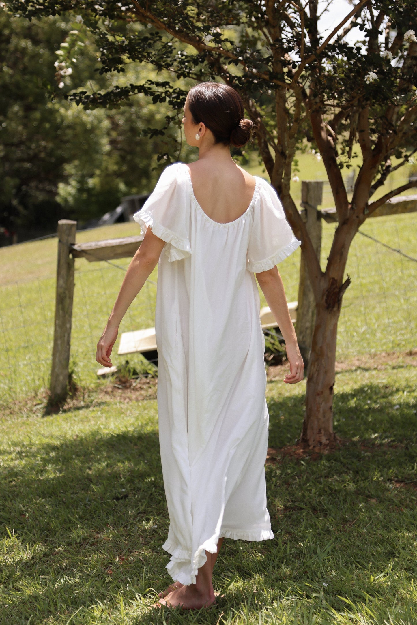 Betty Nightie - Long - Lyocell Batiste - Off White