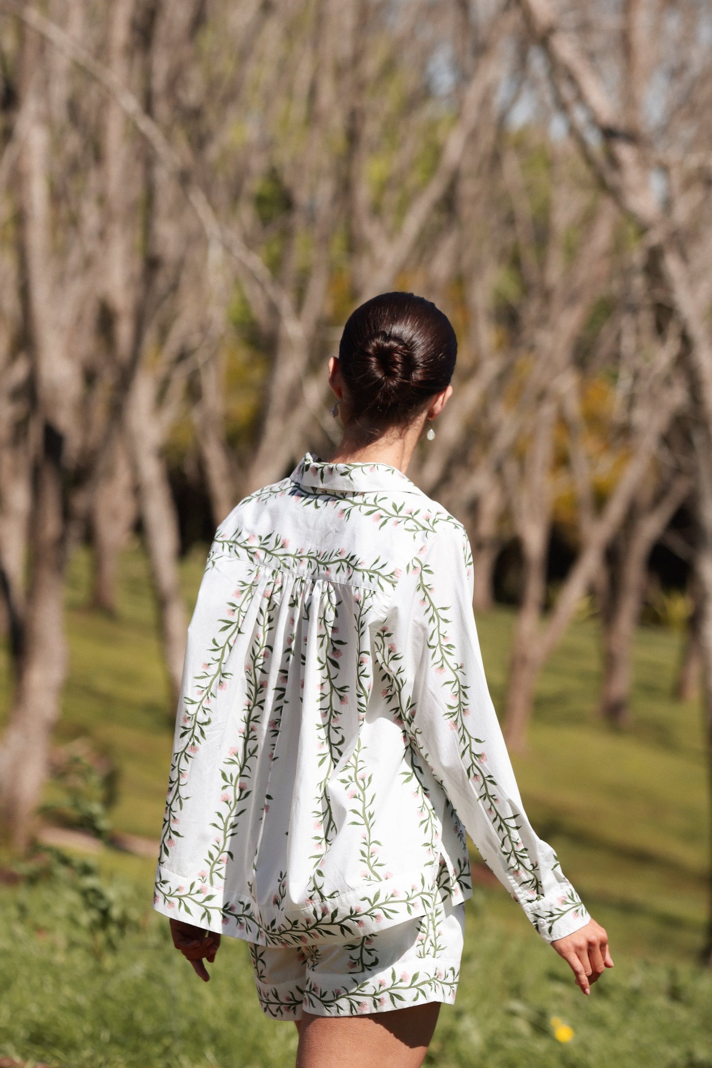 Emily Sleep Set - Long Sleeve - Vine Pink