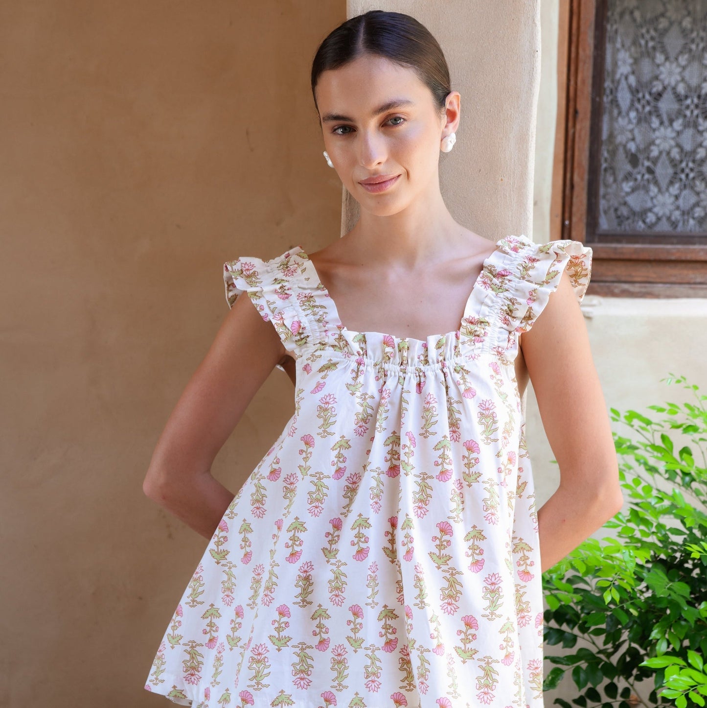 Nicolette Sleep Set - Cotton - Lotus Flower