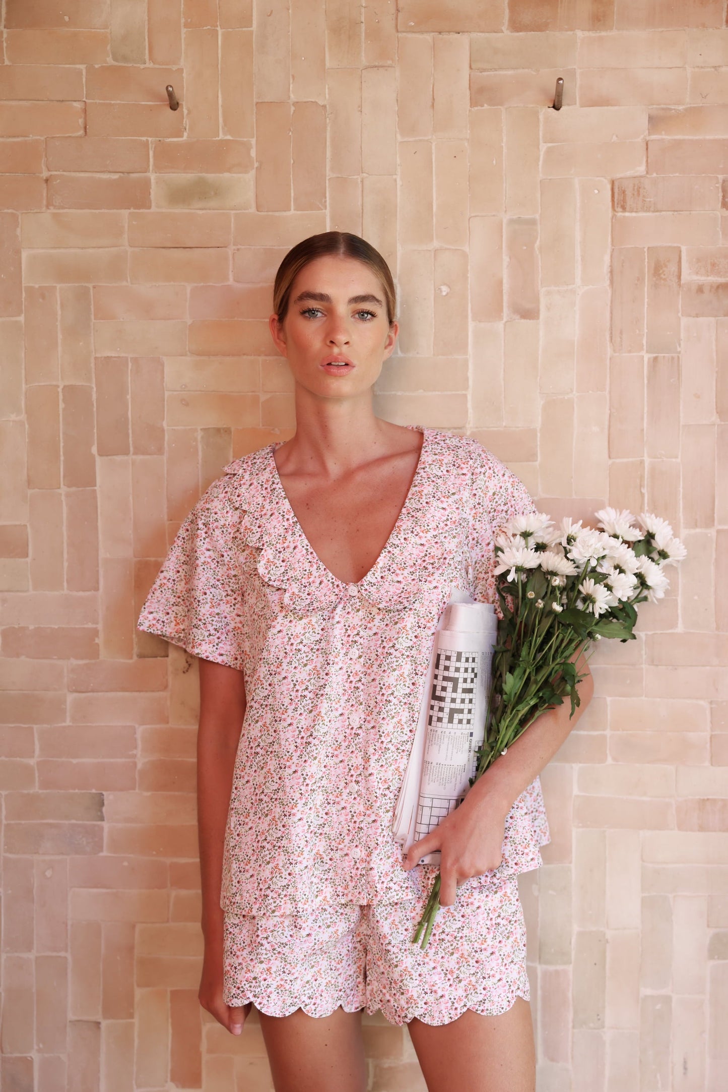 Penelope Sleep Set - Floret Pink