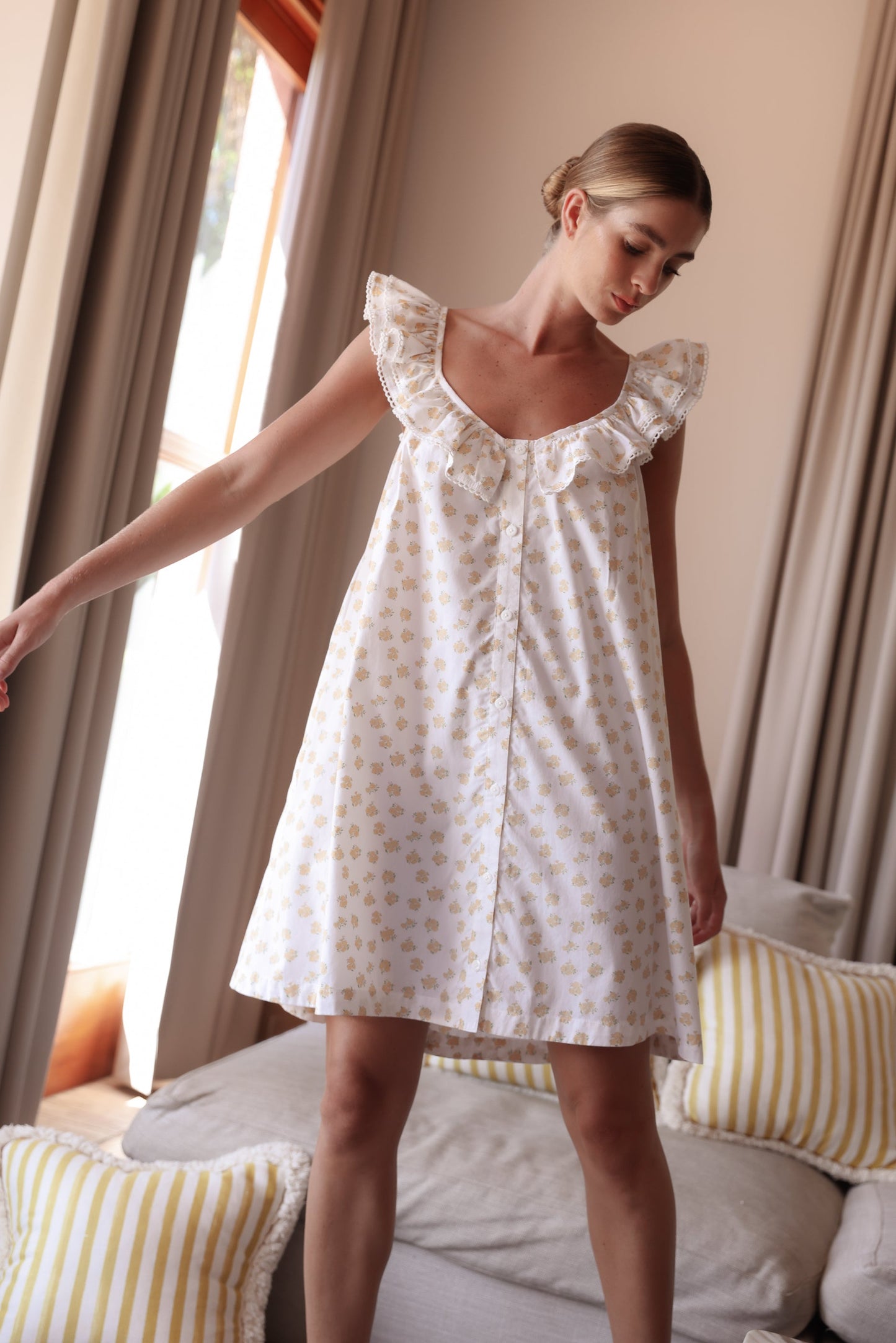 Romy Nightie - Cotton Modal - Meadow