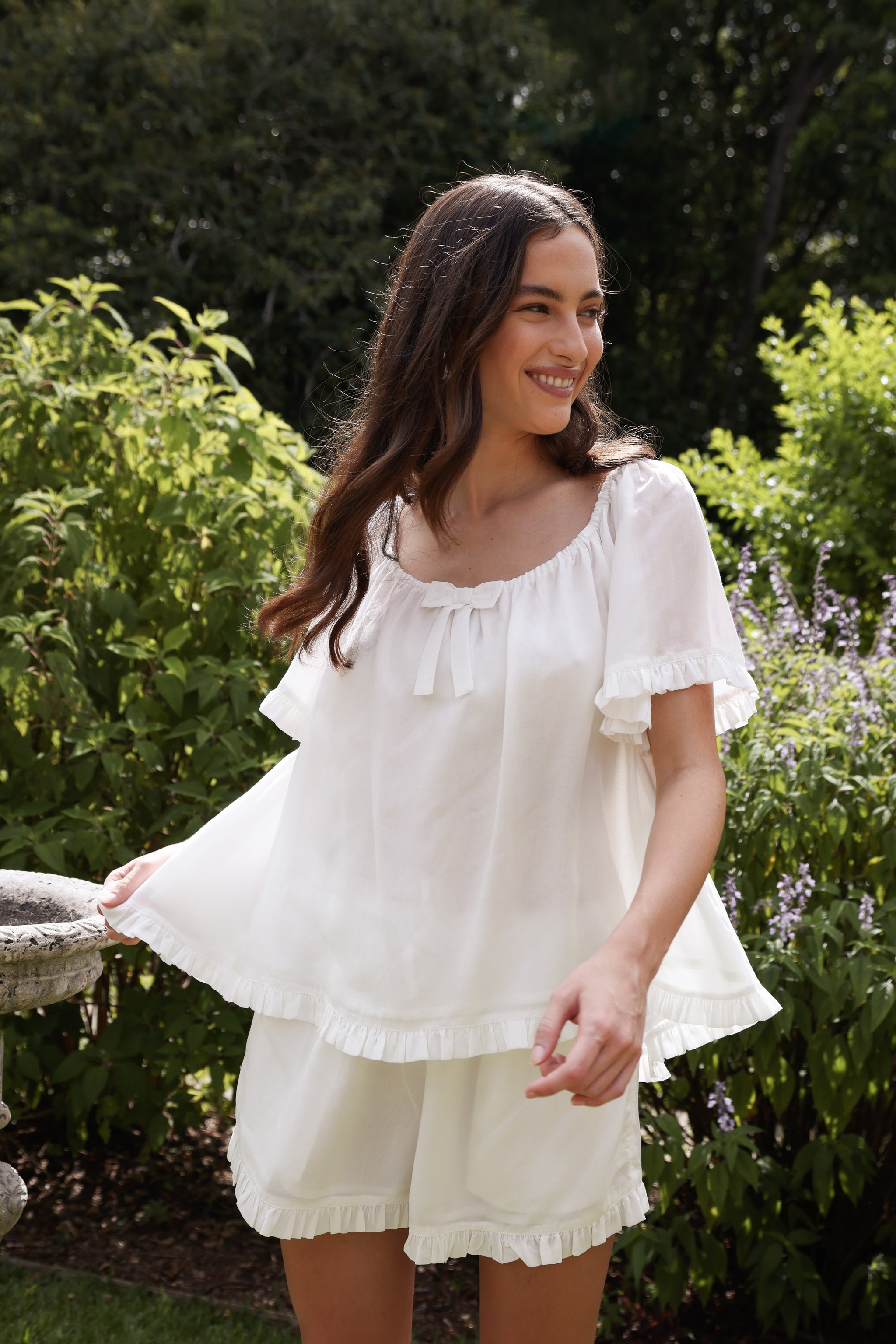 Betty Sleep Set Lyocell Batiste Off White