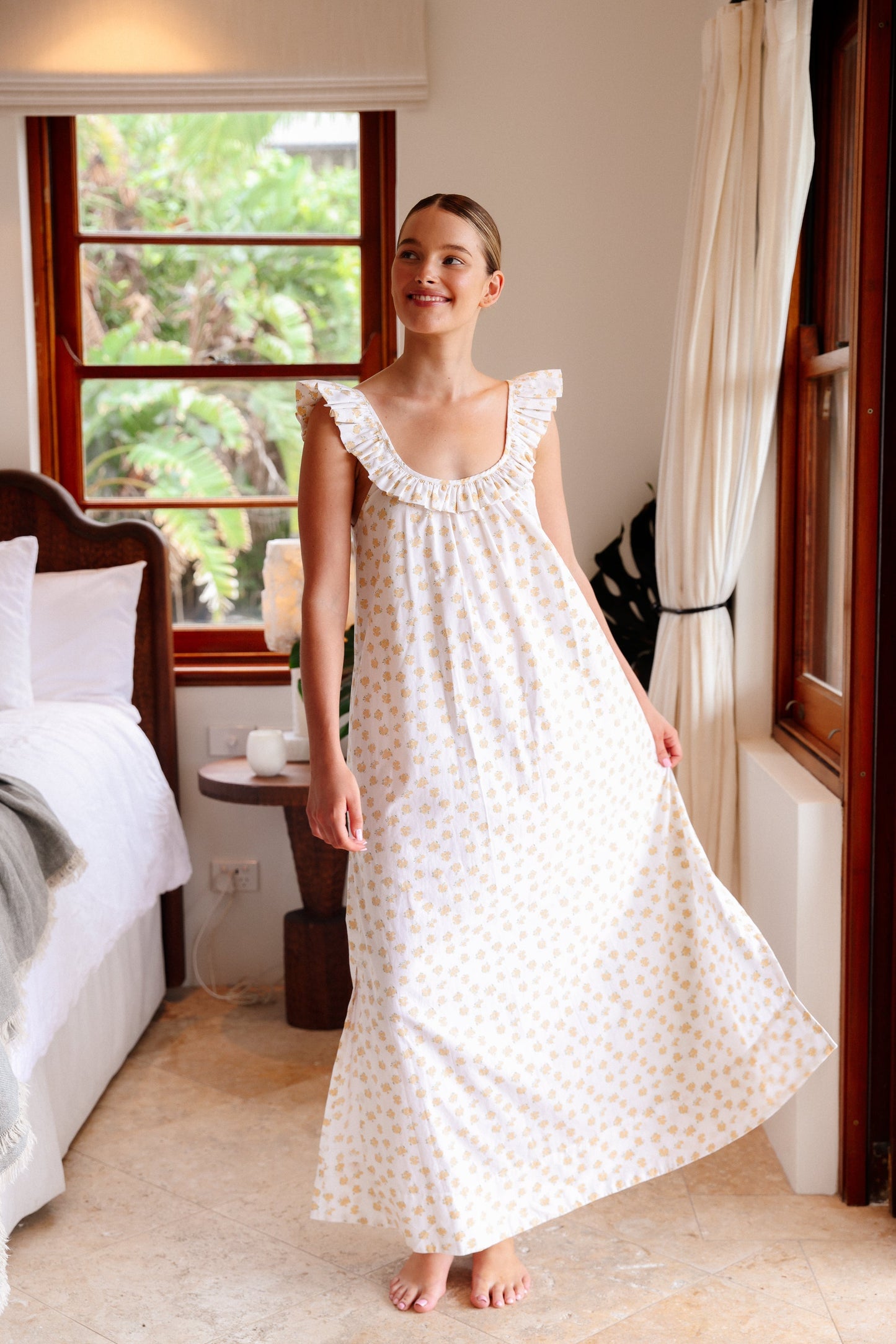 Margot Nightie - Cotton Modal - Meadow