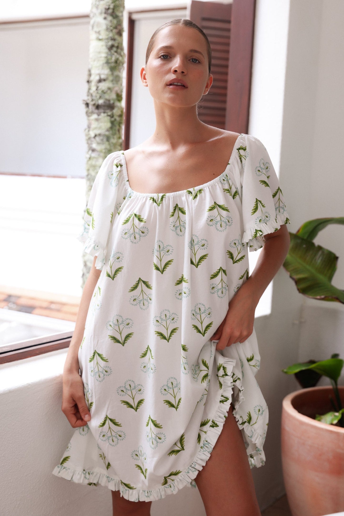 Betty Lounge Dress - Cotton Modal - Dandelion