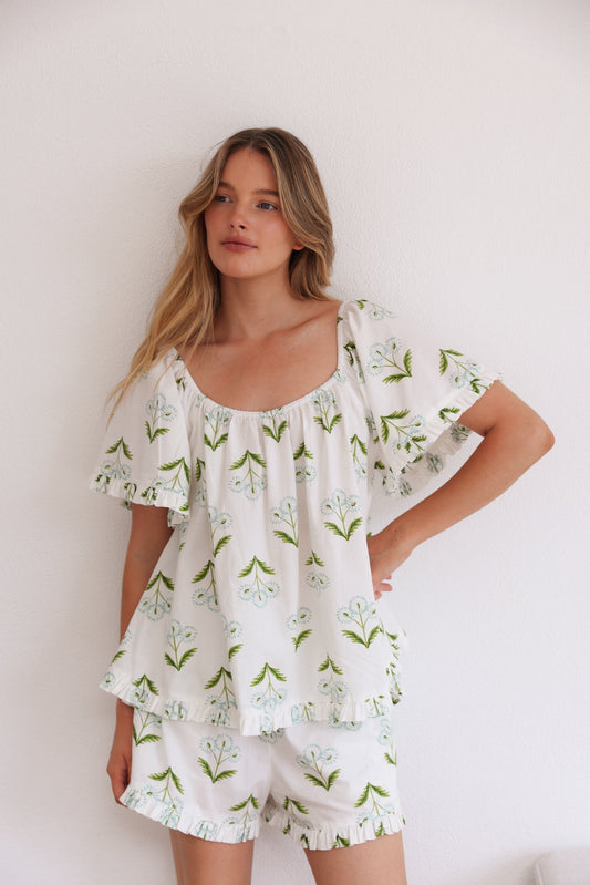 Piyama Betty Lounge Set - Cotton Modal - Dandelion — view 7