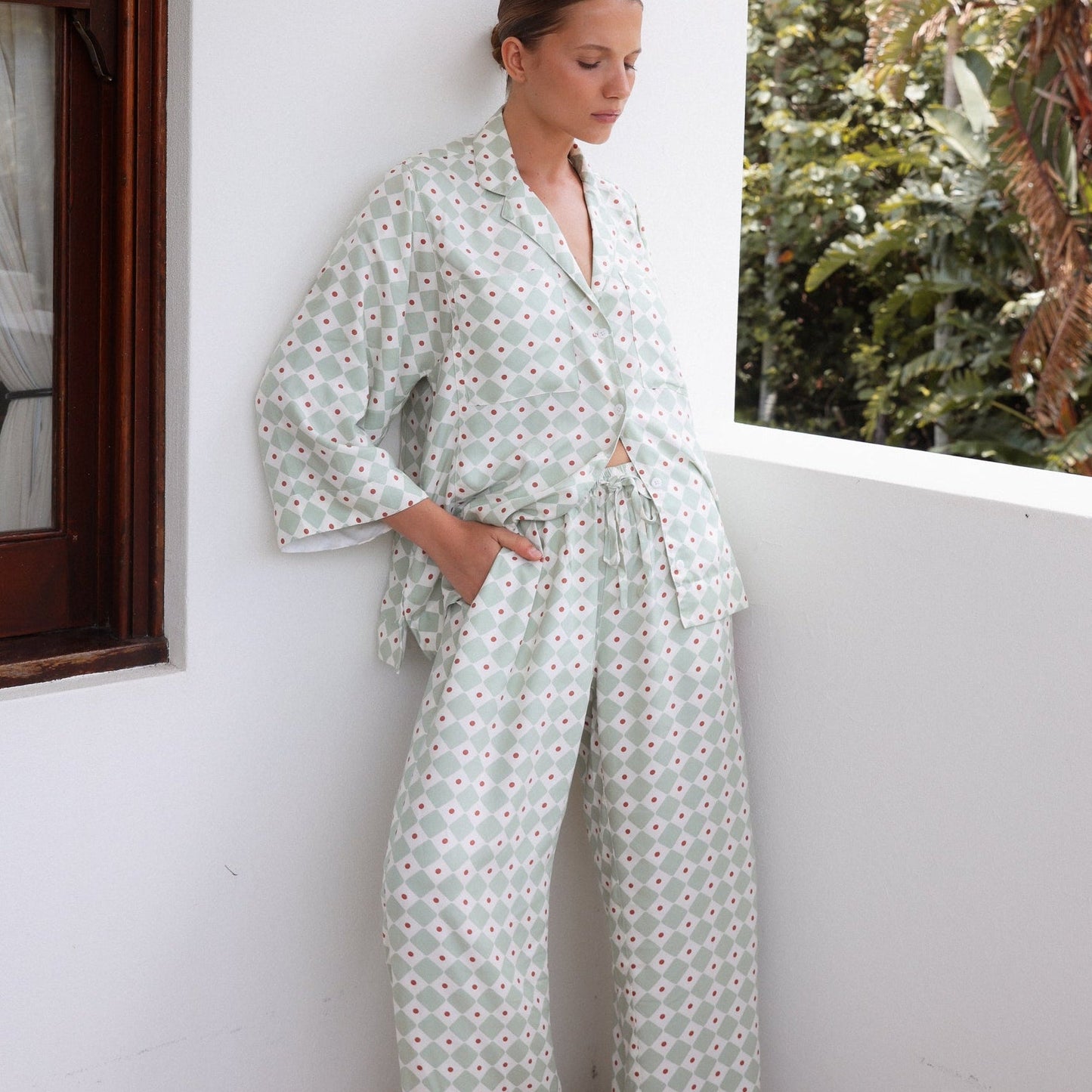 Peta Sleep Set - Long - ECOVERO™ - Diamond
