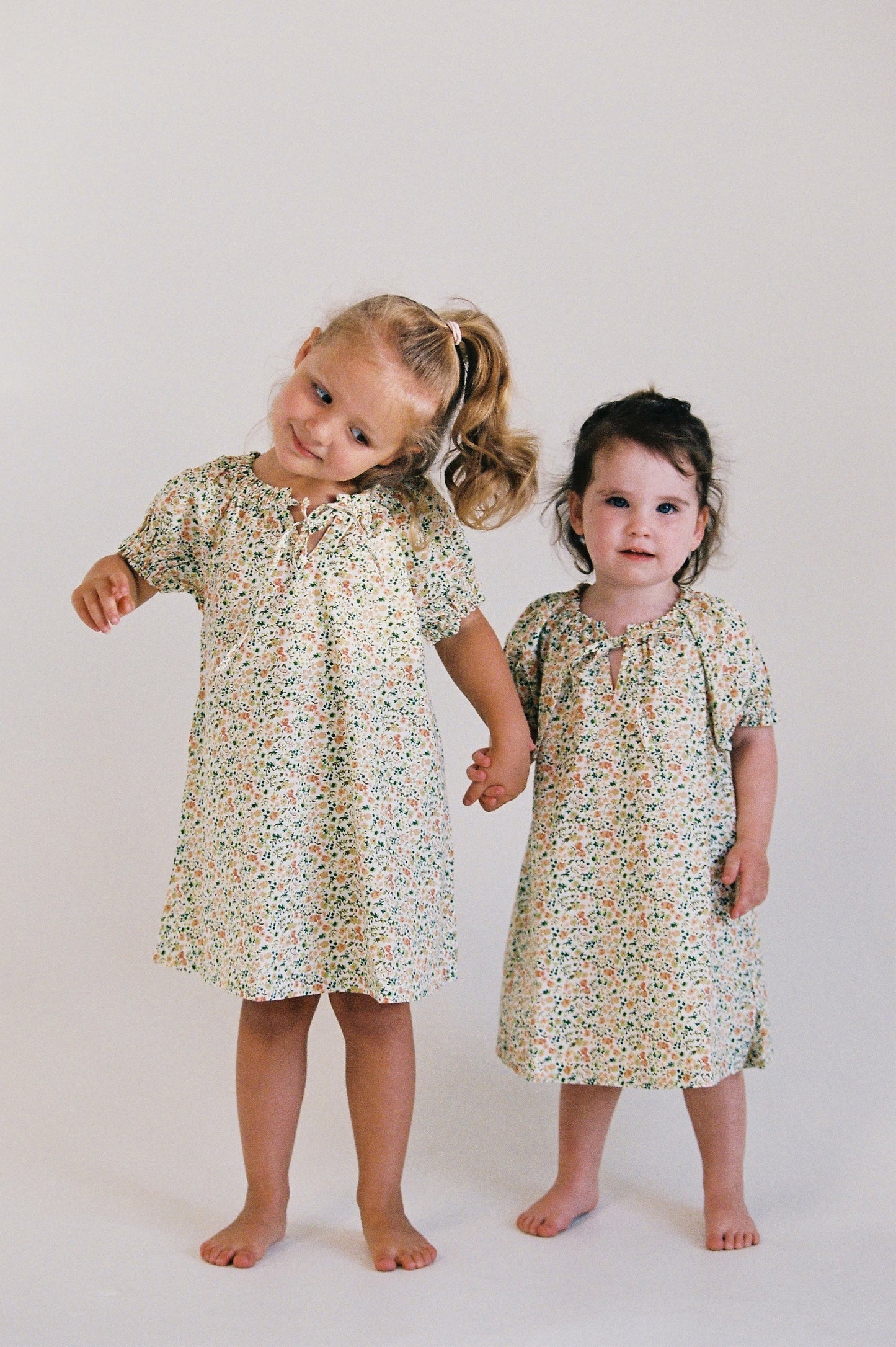 Girls Molly Lounge Dress - Floret Green