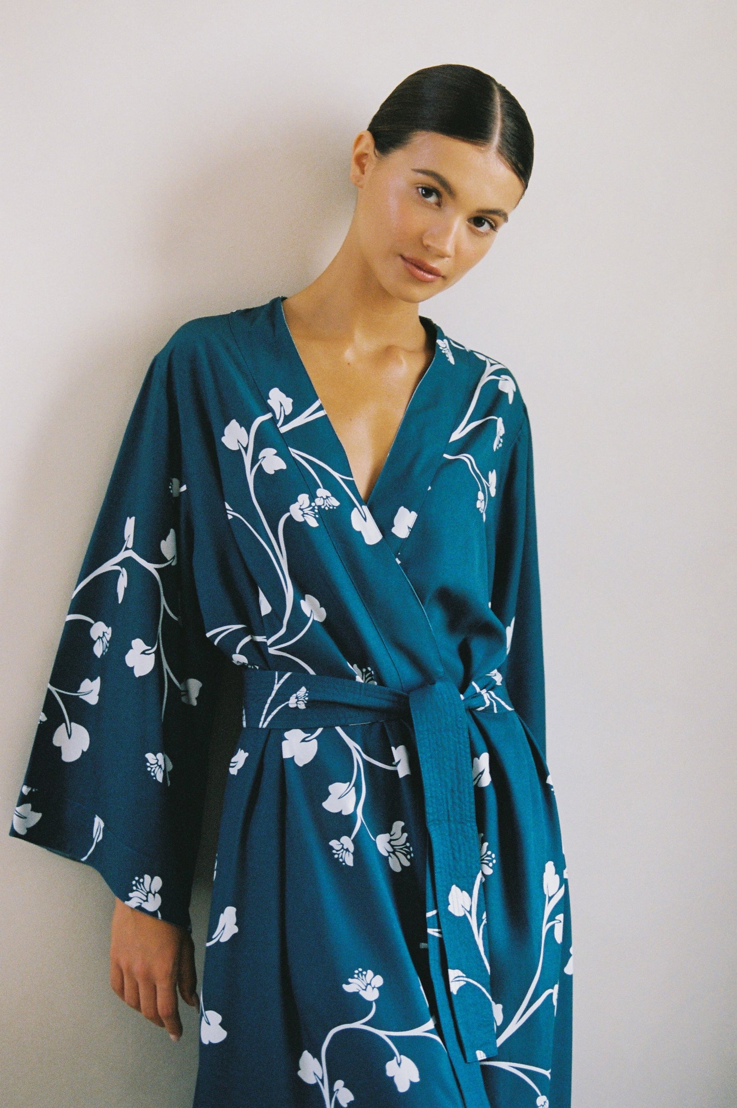 Alice Kimono Robe - Long - ECOVERO™ - Sweet Pea