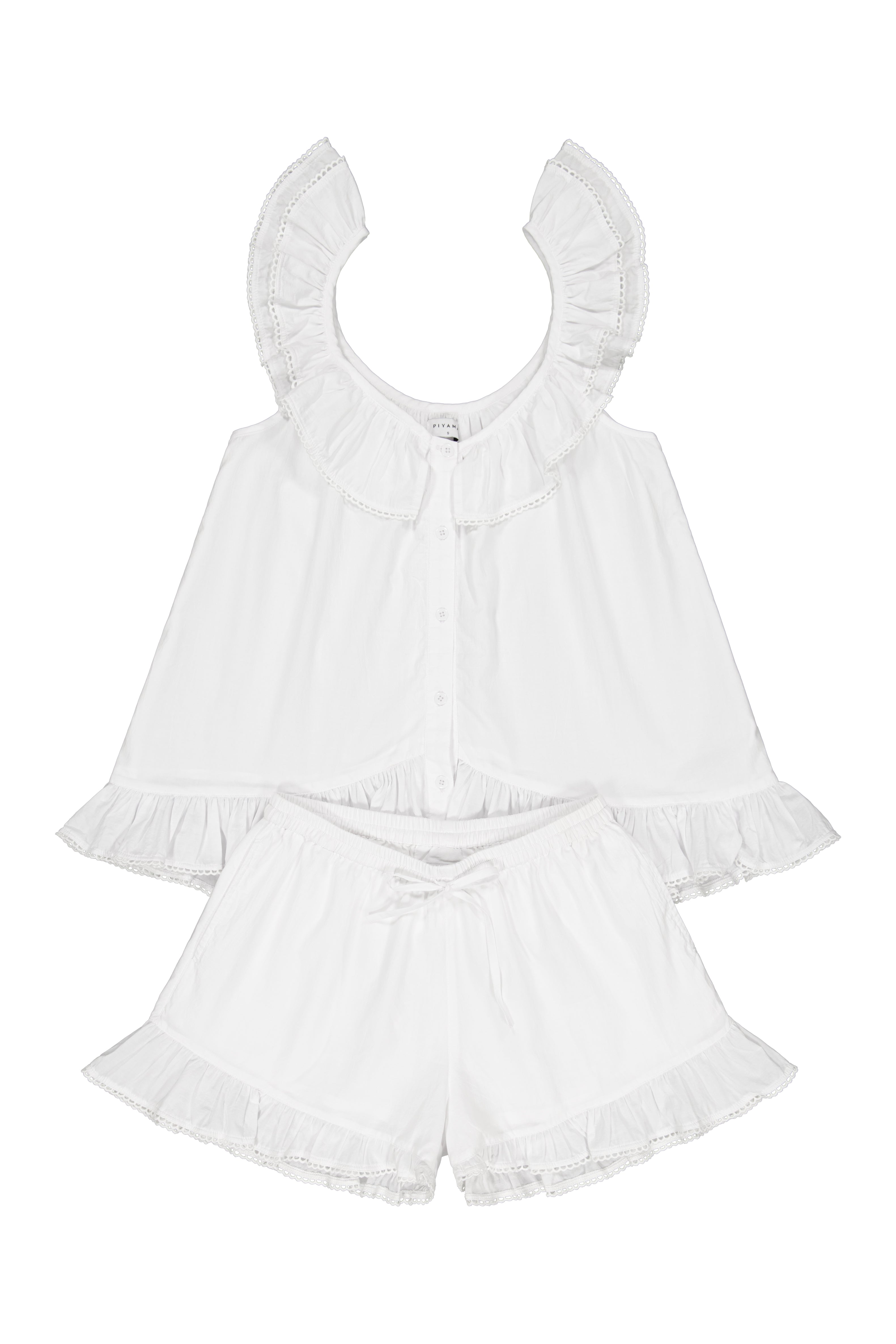 ROMI Romi ロミィ lacatan ナチュラルホワイト Romy Sleep Set - White Washed Cotton – Piyama USD