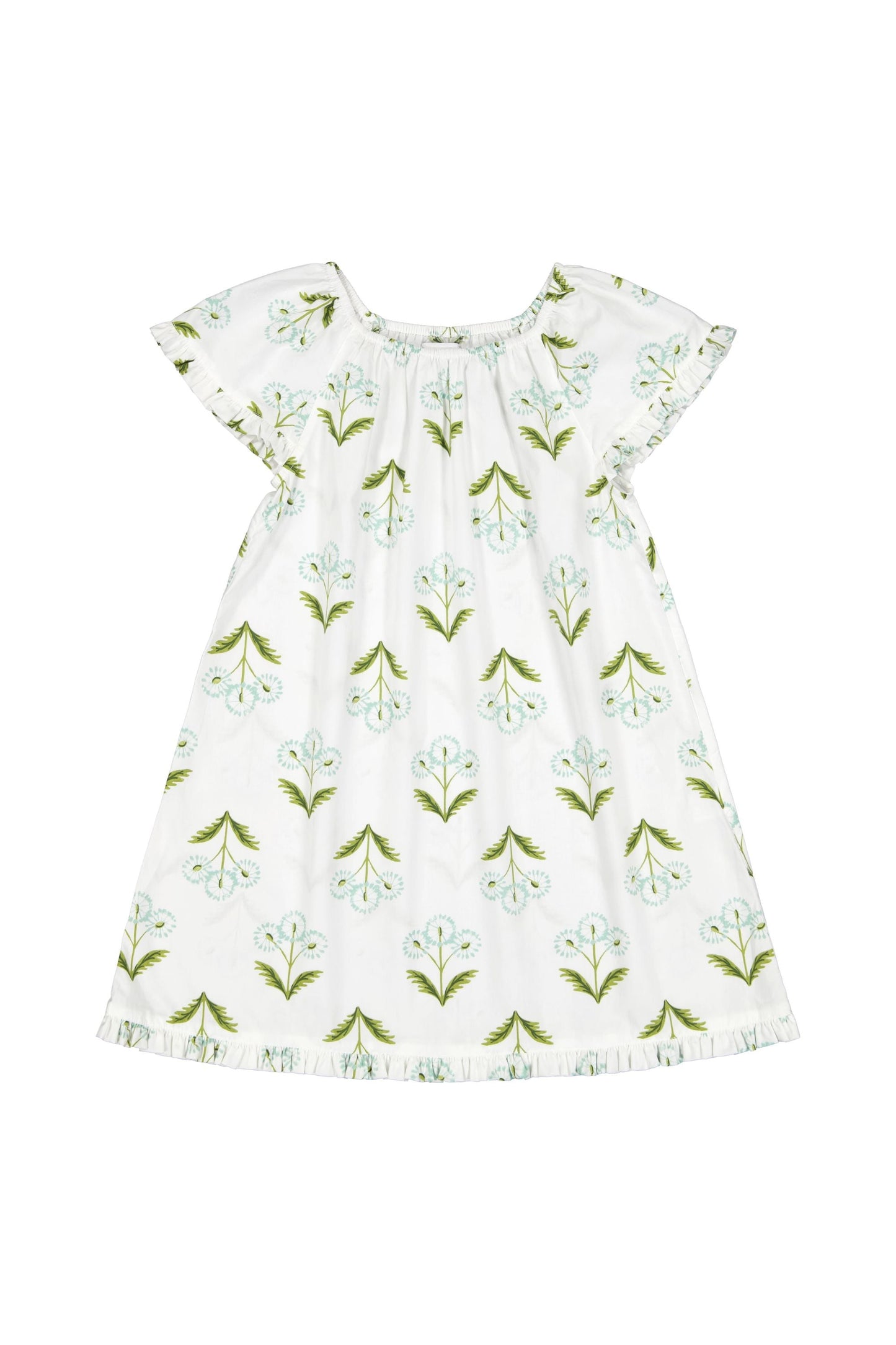 Girls Betty Lounge Dress - Dandelion Blue