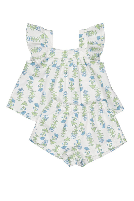 Harriet Mini Lounge Set - Lotus Flower - Blue