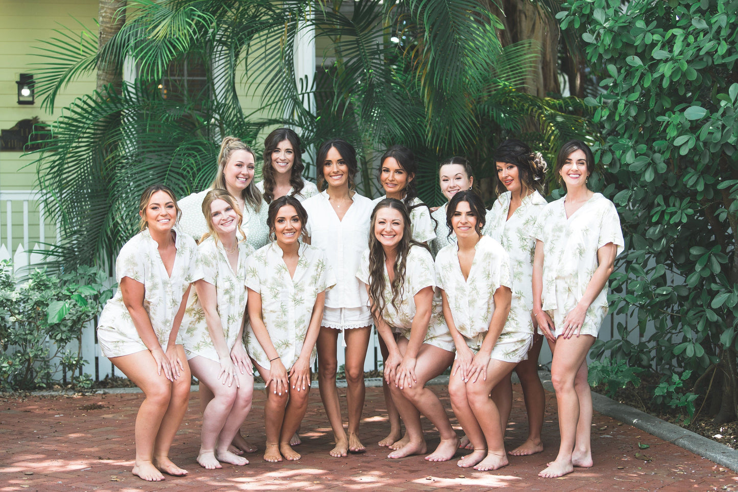 Maggie Pajama Set - Vintage Palm - Olive