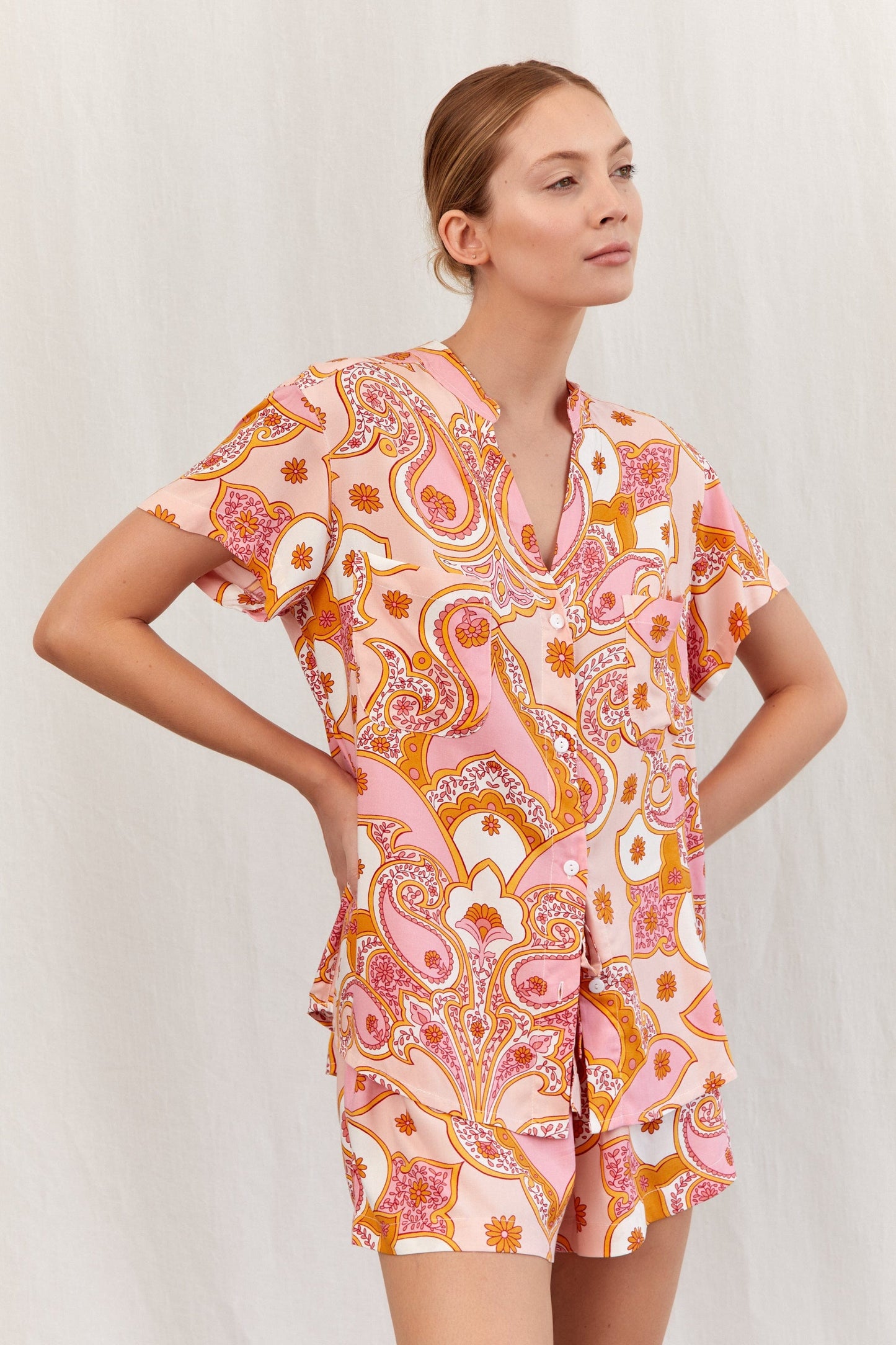 Maggie Pajama Set - Paisley