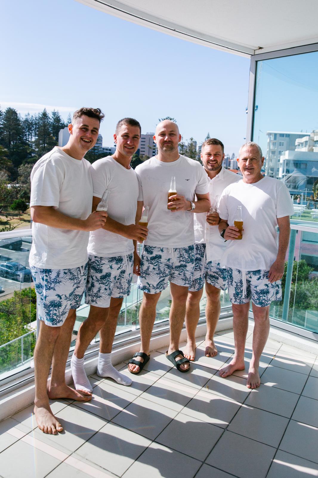 Men’s Boxer Shorts - Summer Toile - Aegean Blue